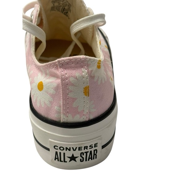 VTG Y2K Converse All Stars Chuck Taylor Platform Low Rise Camp Daisies Pink SZ 5 - Picture 3 of 14